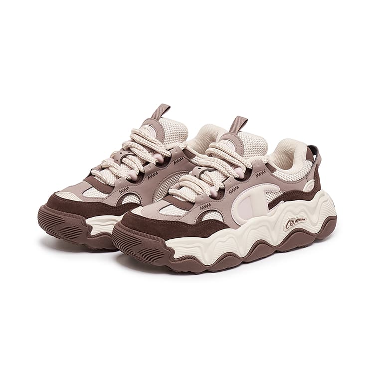 Кроссовки Champion Champ Lava EC Low-Top Повседневная обувь Унисекс Шишечно-коричневый Вельветовый коричневый - изображение 3