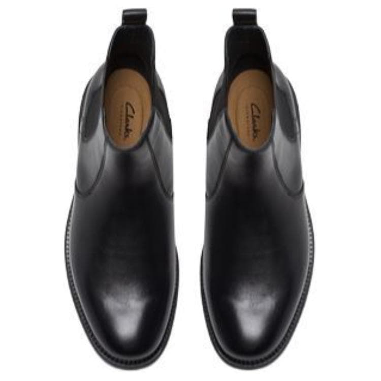 Ботинки челси Clarks Коровья кожа Короткий Челси 2,5 см Мужской Черный - изображение 4