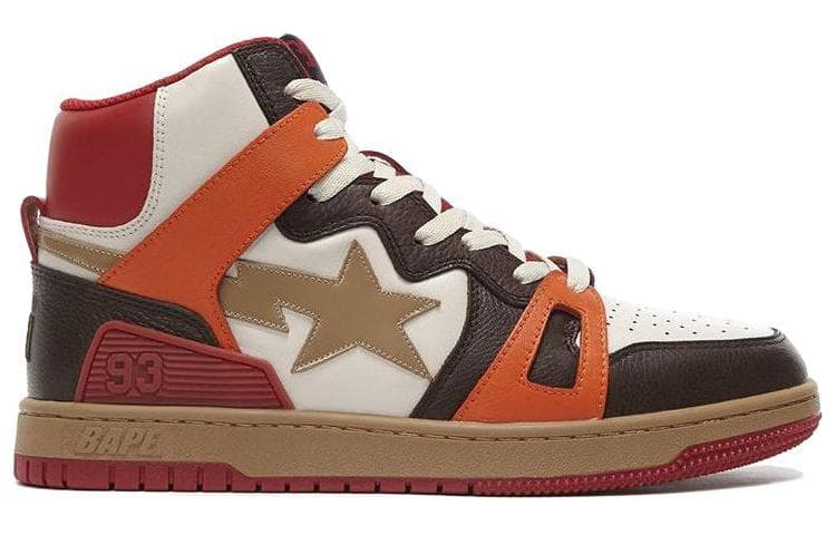 Кроссовки A BATHING APE Bape Sta 93 Hi Beige Brown - изображение 2