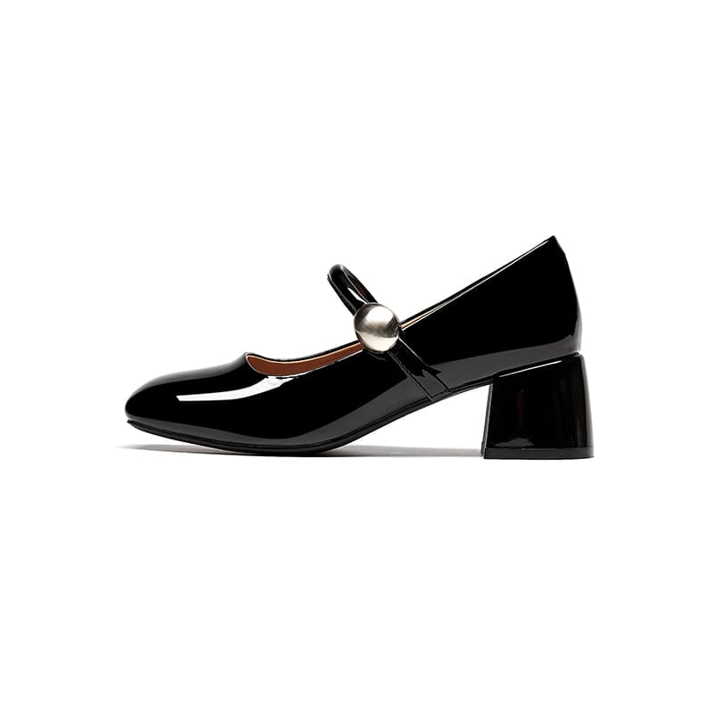 DAPHNE Грубый каблук Туфли Мэри Джейн 5cm Женские - изображение 1
