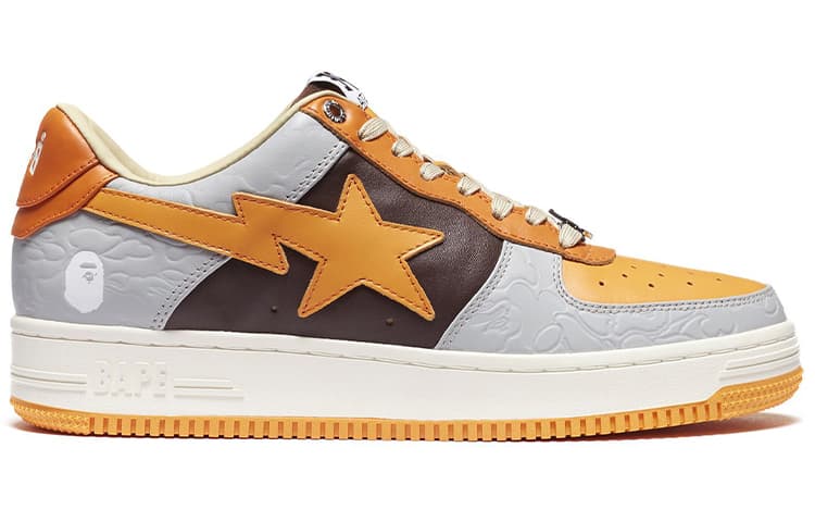 Кроссовки A BATHING APE STA Low Orange Black - изображение 2