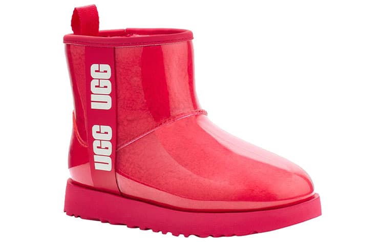 Ботинки зимние UGG Classic Clear Mini Red Pink - изображение 3