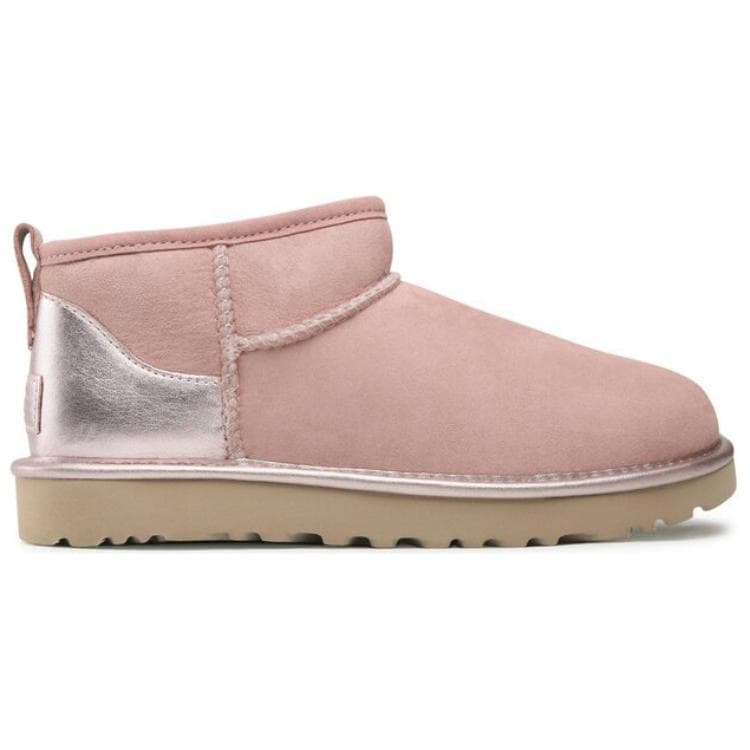 Ботинки зимние UGG Classic Ultra Mini Shine Pink - изображение 2
