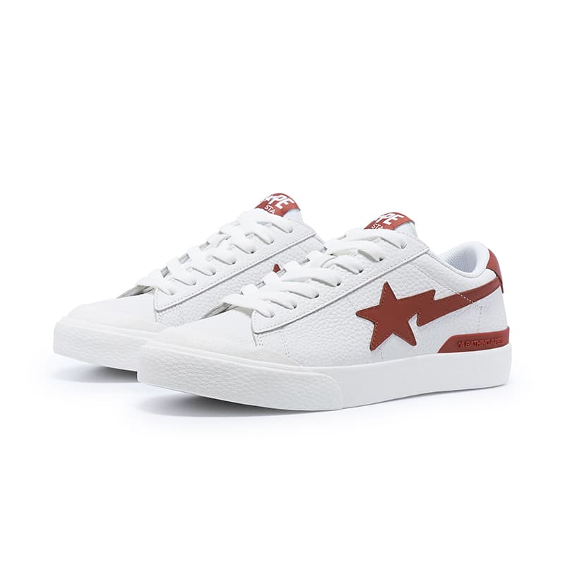 Кроссовки A BATHING APE MAD STA Кожа Стильные Скейтбординги Женские Белые - изображение 2