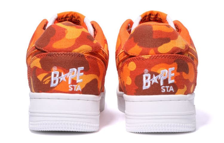 Кроссовки Heron Preston x A Bathing Ape STA White Orange - изображение 3