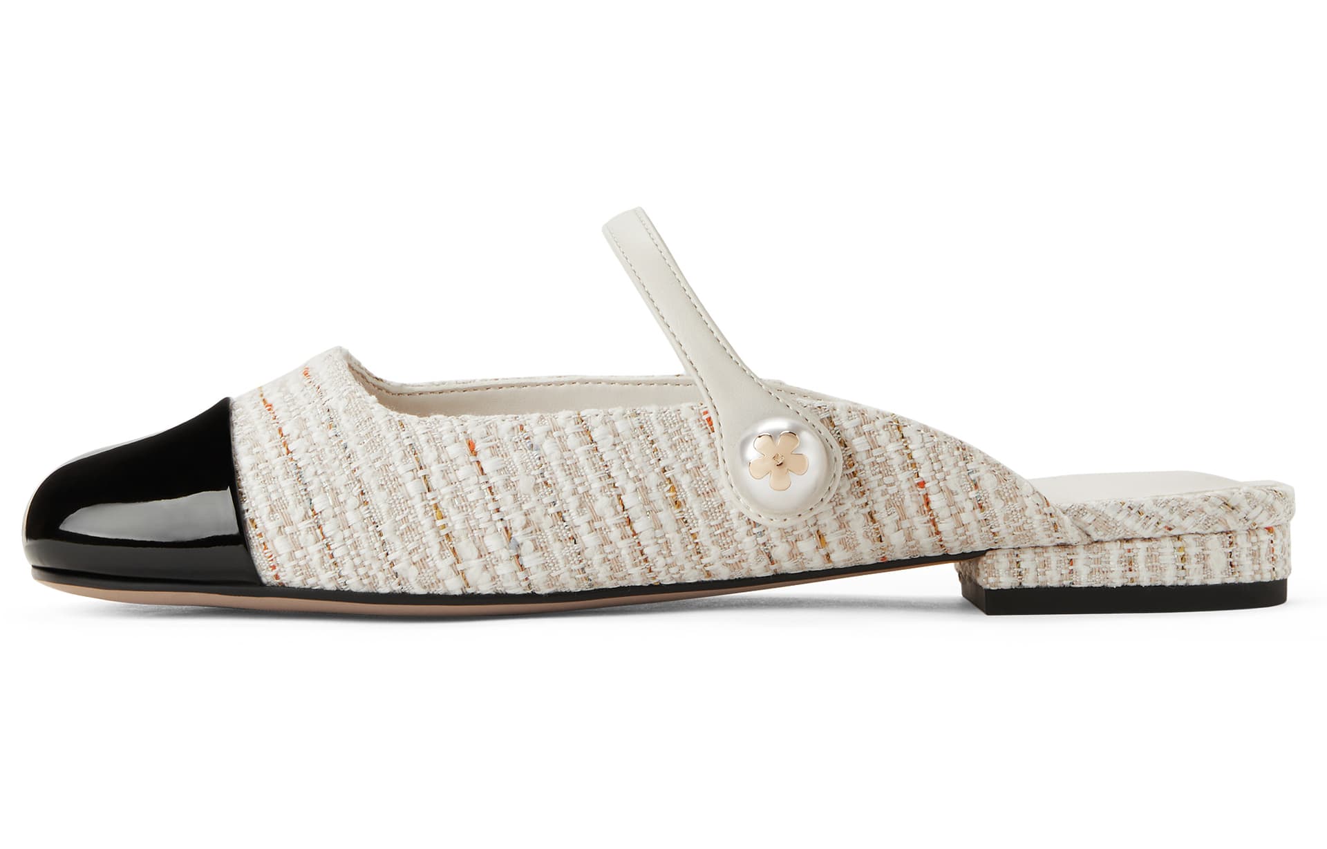 Сандалии CHARLESKEITH ck PU 1.5cm CreamBLACK TEXTURED - изображение 1
