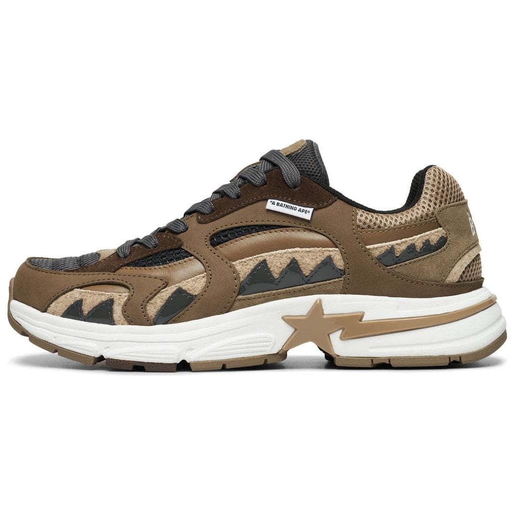 Кроссовки A BATHING APE SHARK STA Коровья кожа Противоскользящие Низкие повседневные мужские туфли - изображение 4