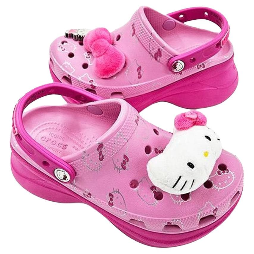 Сабо Crocs x Hello Kitty Bae Clog Сабо из резины Женские Розовые - изображение 4