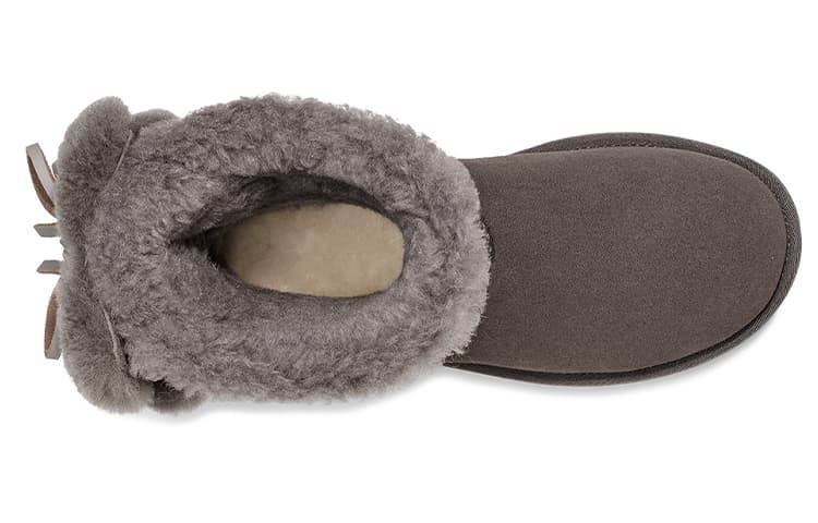 Ботинки зимние UGG Classic Double Bow Short Charcoal - изображение 5