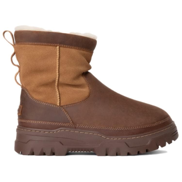 Ботинки зимние UGG Heritage TrailGazer с флисовой подкладкой модный круглый носок короткий сноубутсы мужской коричневый - изображение 2