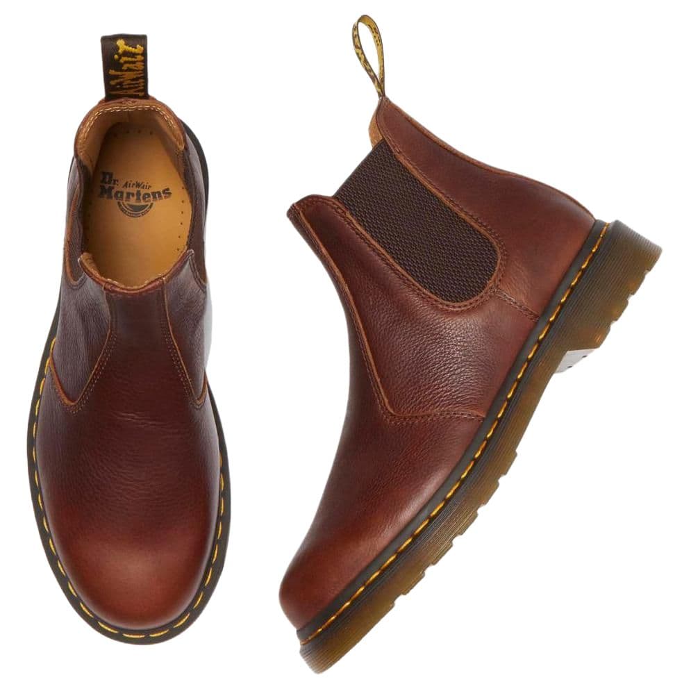 Ботинки челси Dr.Martens 2976 Кожа Короткий Челси Унисекс Коричневый - изображение 6