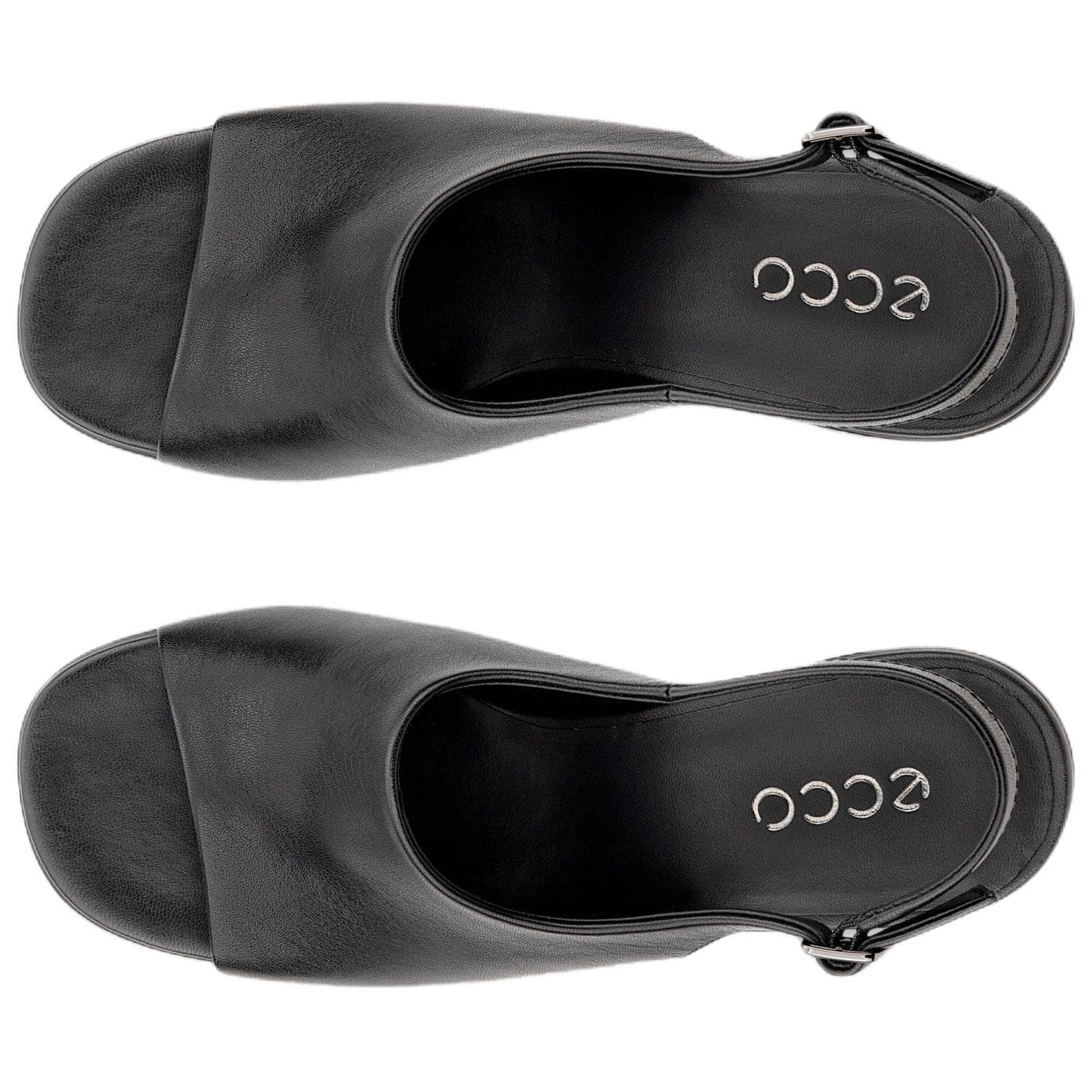 Шлёпанцы Ecco SCULPTED Alba 65 Кожа Одинарные Шнуровые Сандалии Женские Черные - изображение 4