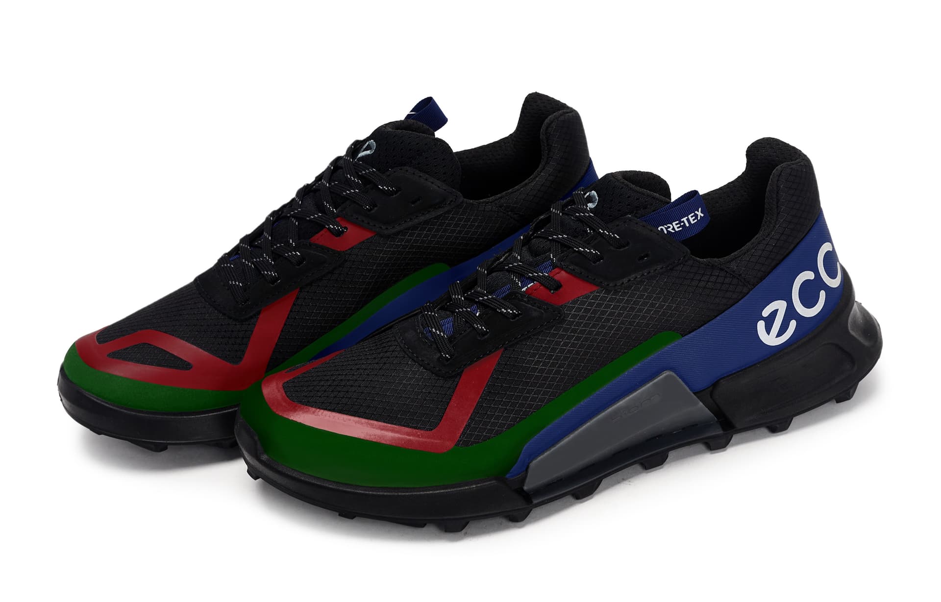 Кроссовки Ecco BIOM 2.1 X Country Black Red Green - изображение 4