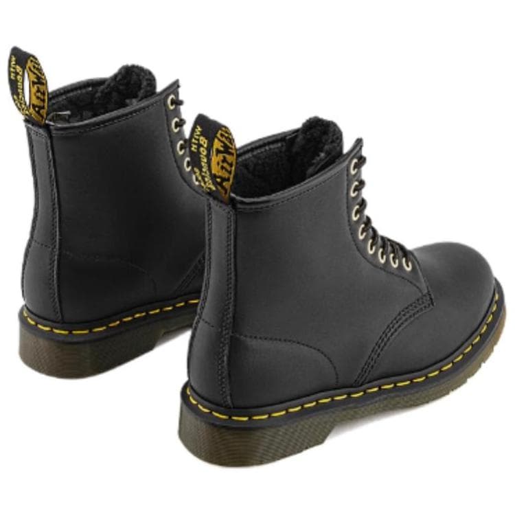 Ботинки Dr.Martens Коровья кожа Короткие армейские ботинки Унисекс Черные - изображение 6