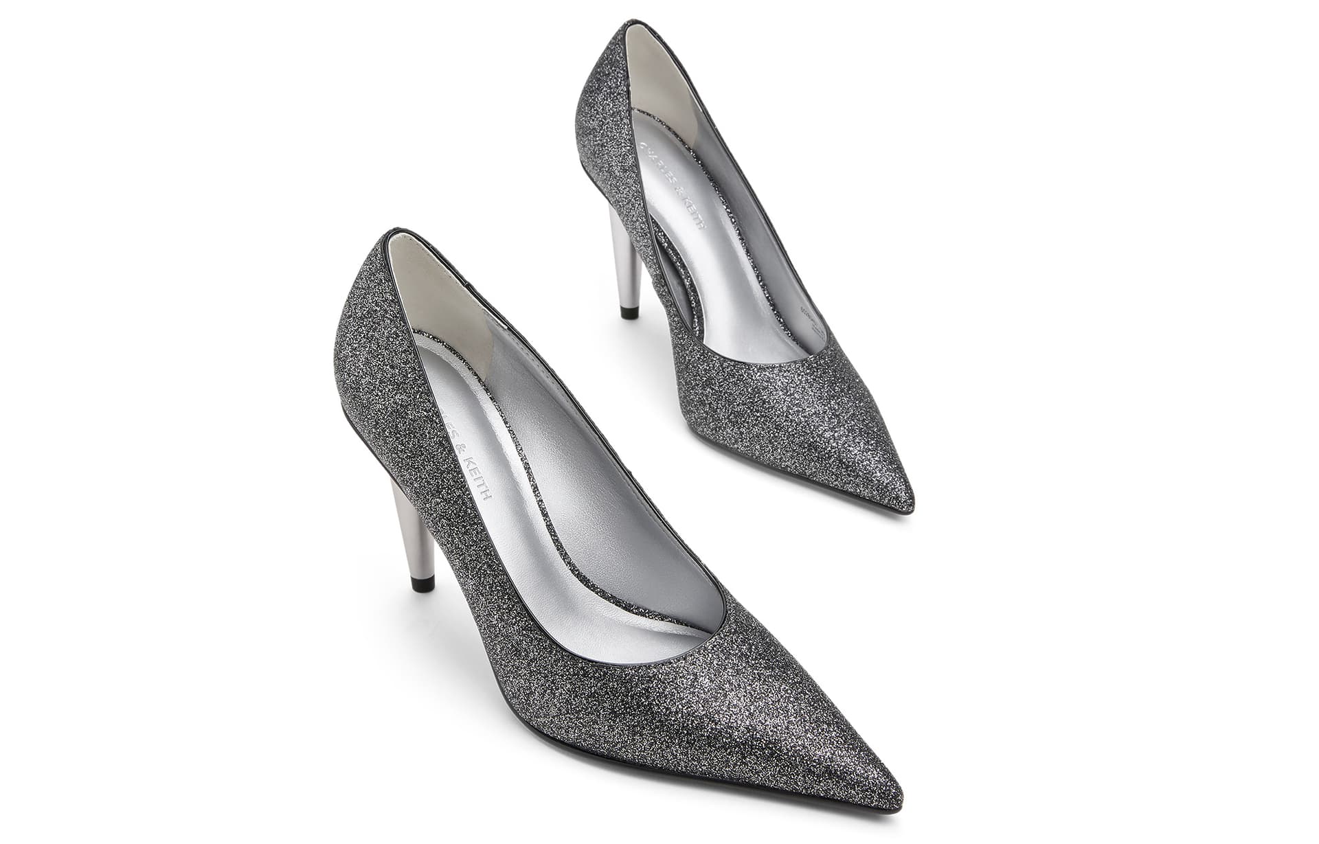 Туфли CHARLES&KEITH Вечерние лакированные туфли с острым носком на узком каблуке 9 см - изображение 3