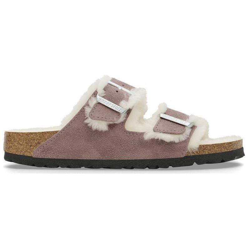 Сандалии Birkenstock Arizona Shearling противоскользящие шлепанцы женские фиолетовые стандартный размер (стандартный) - изображение 2