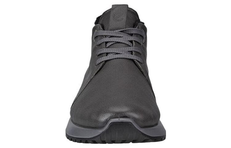 Кроссовки ecco Round Toe Lace-Up Low Casual Shoes Black - изображение 4