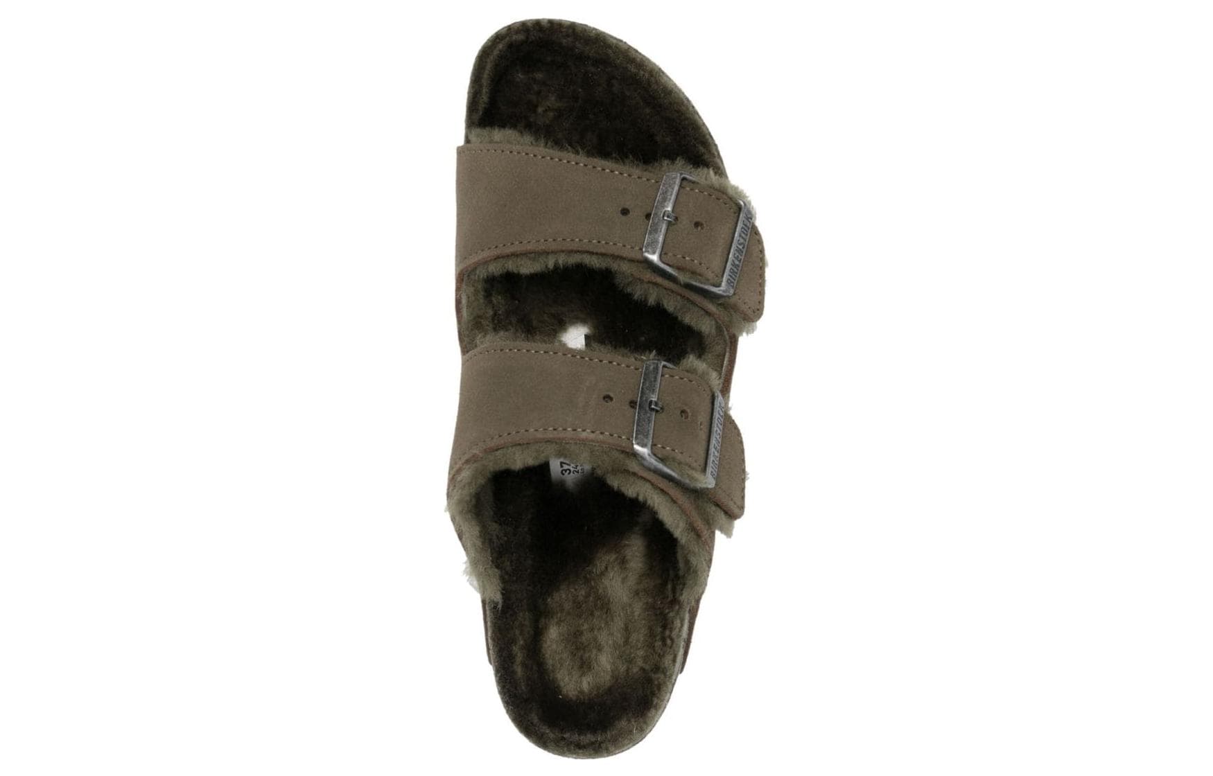 Сандалии Birkenstock Штанфели из искусственной замши женские оливково-зеленый - изображение 4