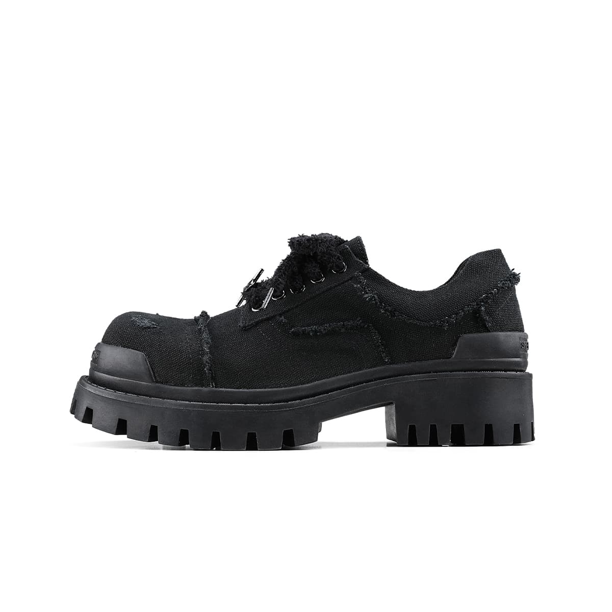 HANQIAORIJI Black Blood Collection Джинсовая повседневная обувь для мужчин и женщин черная - изображение 1