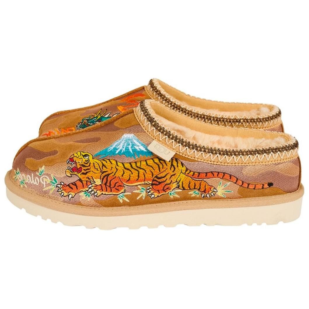 Кроссовки UGG x PALACE Tasman Low Топ Утепленная Обувь Повседневная Унисекс Коричневый - изображение 2
