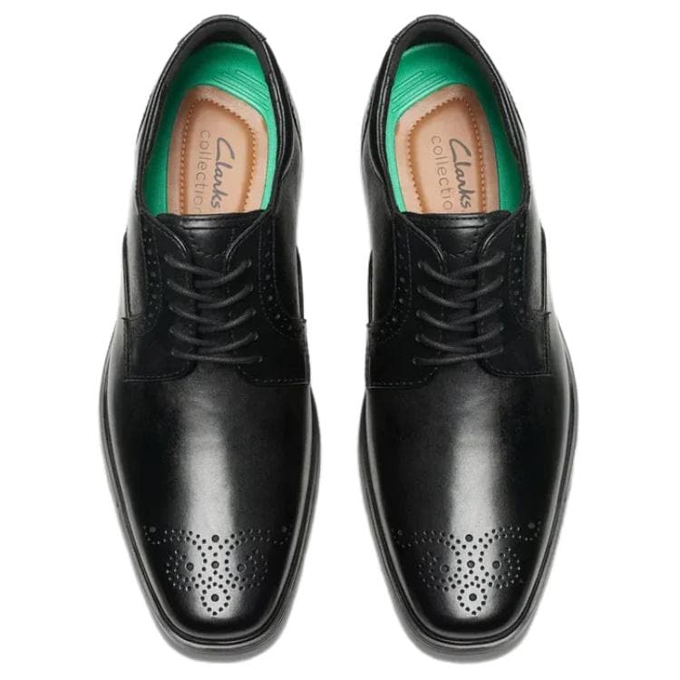 Clarks Clarkslite Галстук Кожа Туфли Мужской Черный - изображение 5