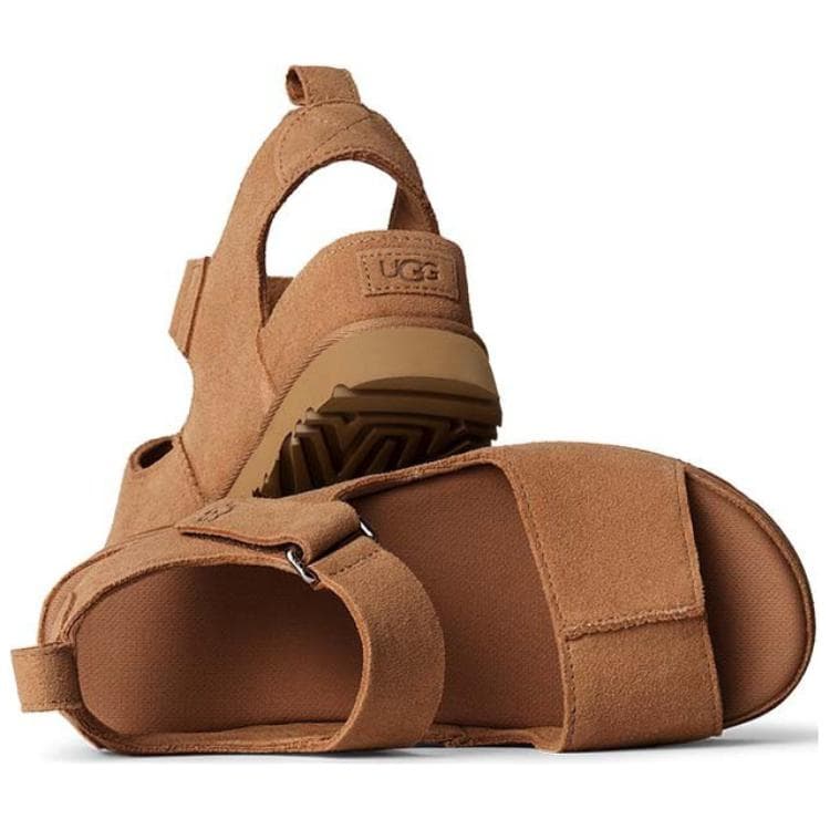 Шлёпанцы UGG Goldenstar Hi One Шнуровые Сандалии Женские Каштановые - изображение 3