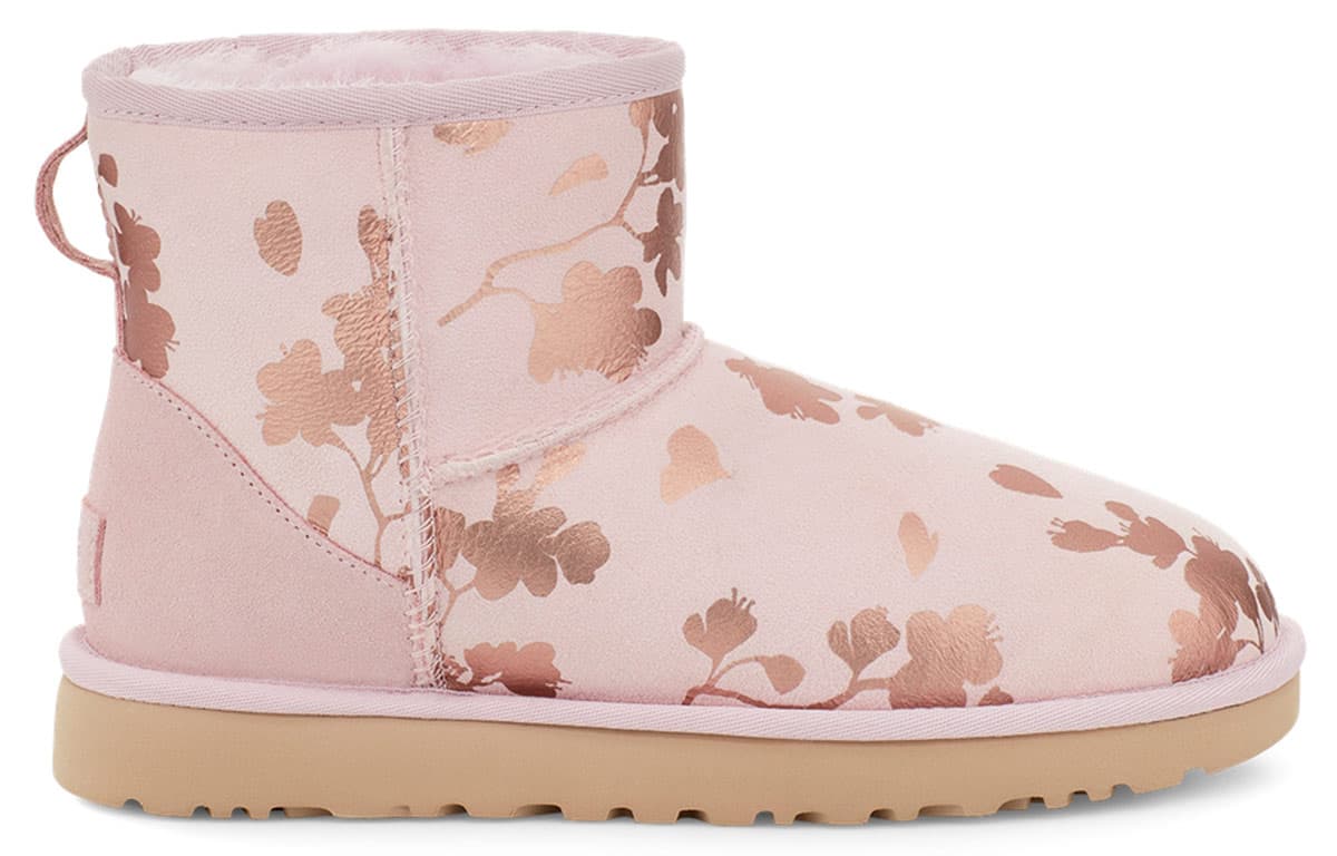 Ботинки зимние UGG Classic Mini Floral Foil - изображение 2