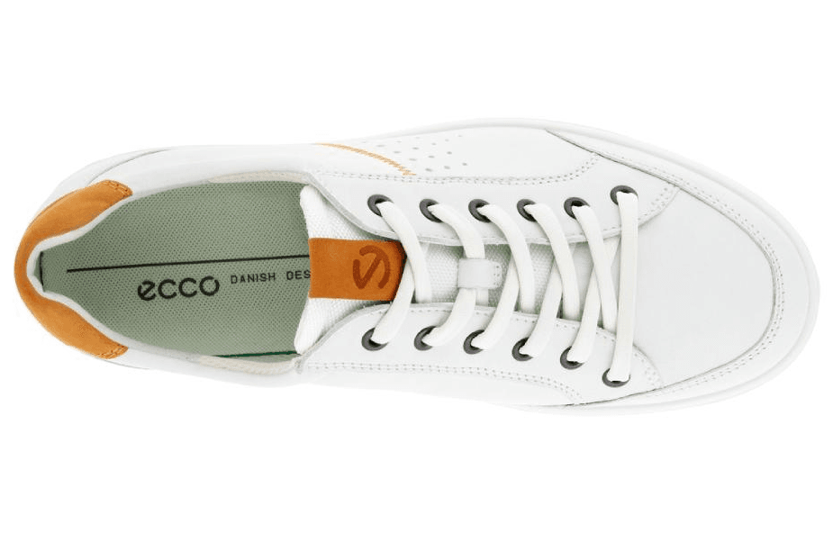 Кроссовки ecco Casual Leather Sneakers White - изображение 3
