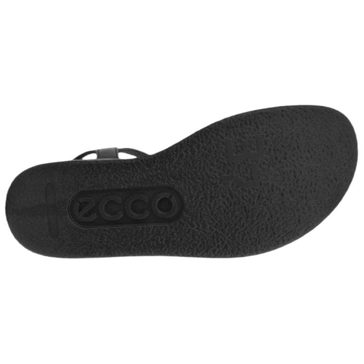 Шлёпанцы Ecco Flowt Бычья замша One Шнуровка Сандалии Женские Черные - изображение 4