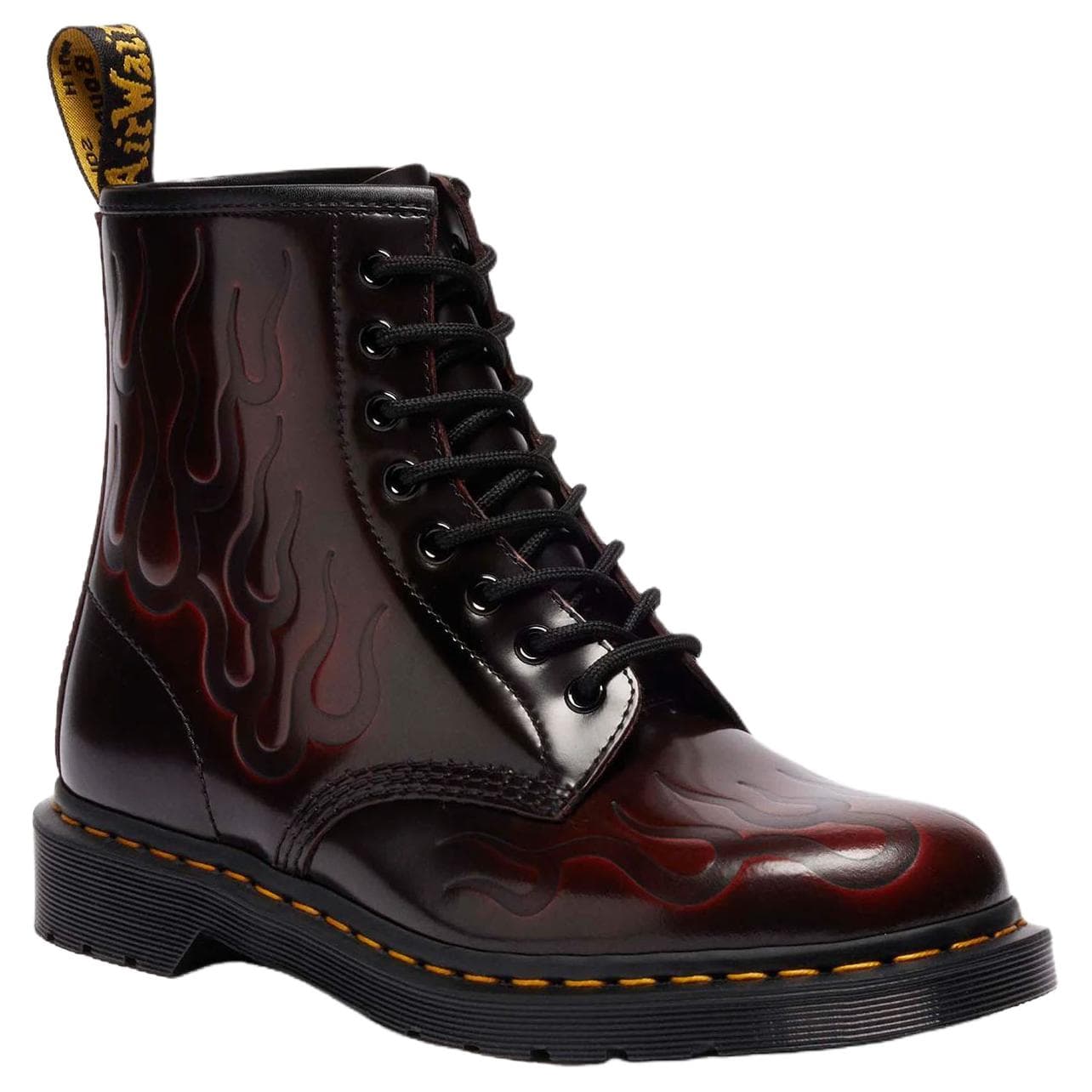 Ботинки Dr.Martens 1460 Кожаные армейские ботинки 3 см унисекс вишнево-красный - изображение 2