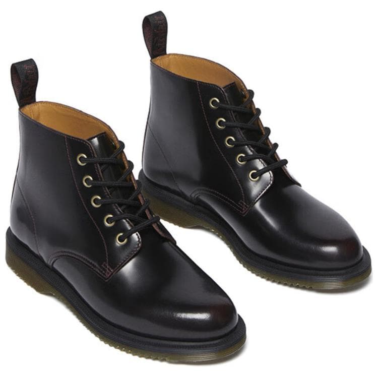 Ботинки Dr.Martens Коровья кожа Короткие армейские ботинки Унисекс Красные - изображение 3
