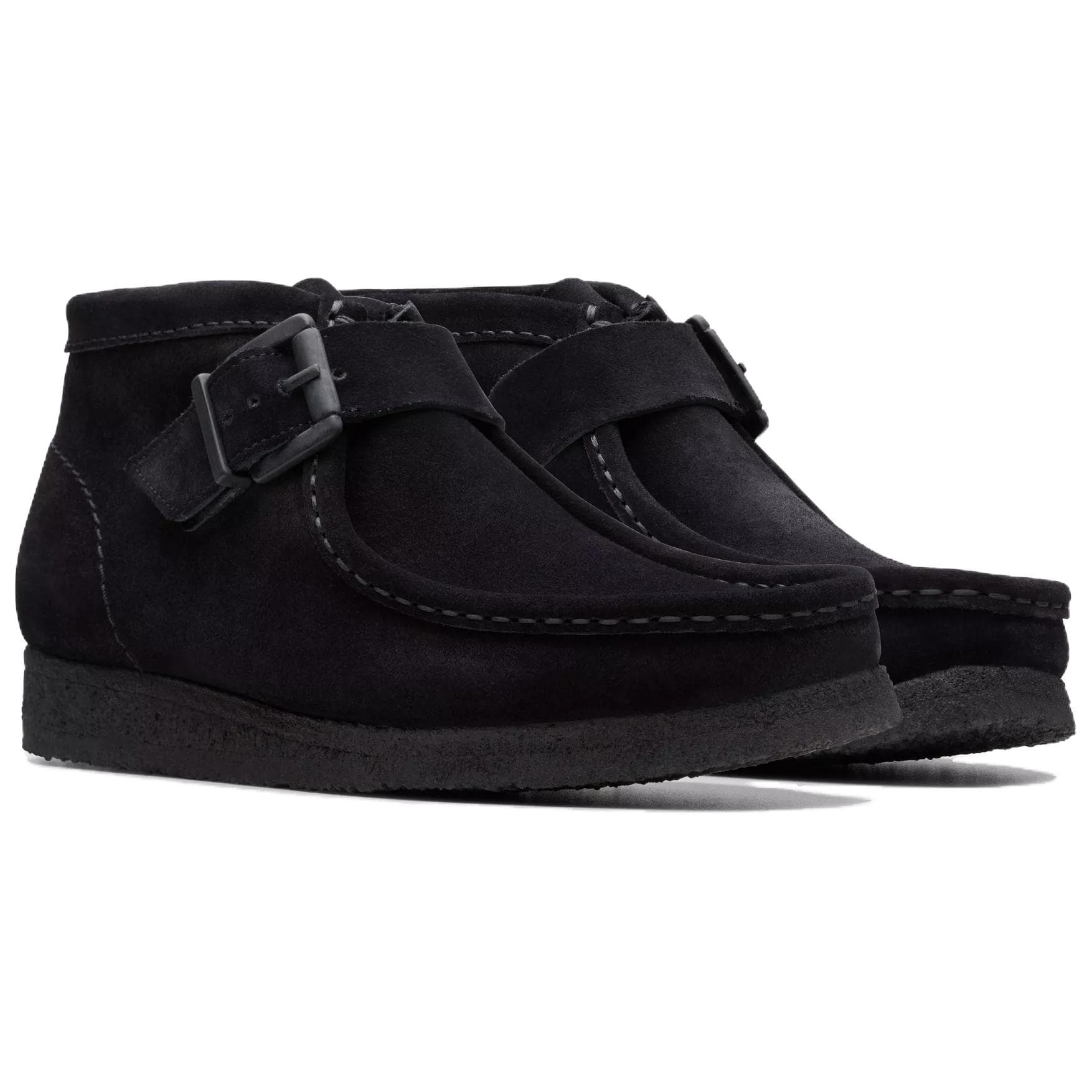 Сапоги Clarks Женские ботильоны из искусственной замши черного цвета - изображение 3
