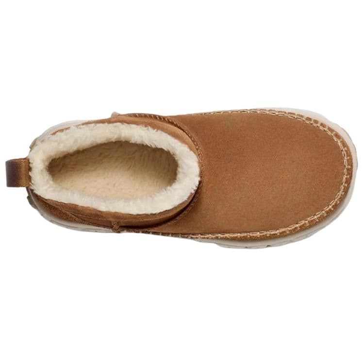 Ботинки зимние UGG Корова Спилок С флисовой подкладкой Повседневные Платформа Короткие Снеботуфли Женские Каштановые - изображение 5