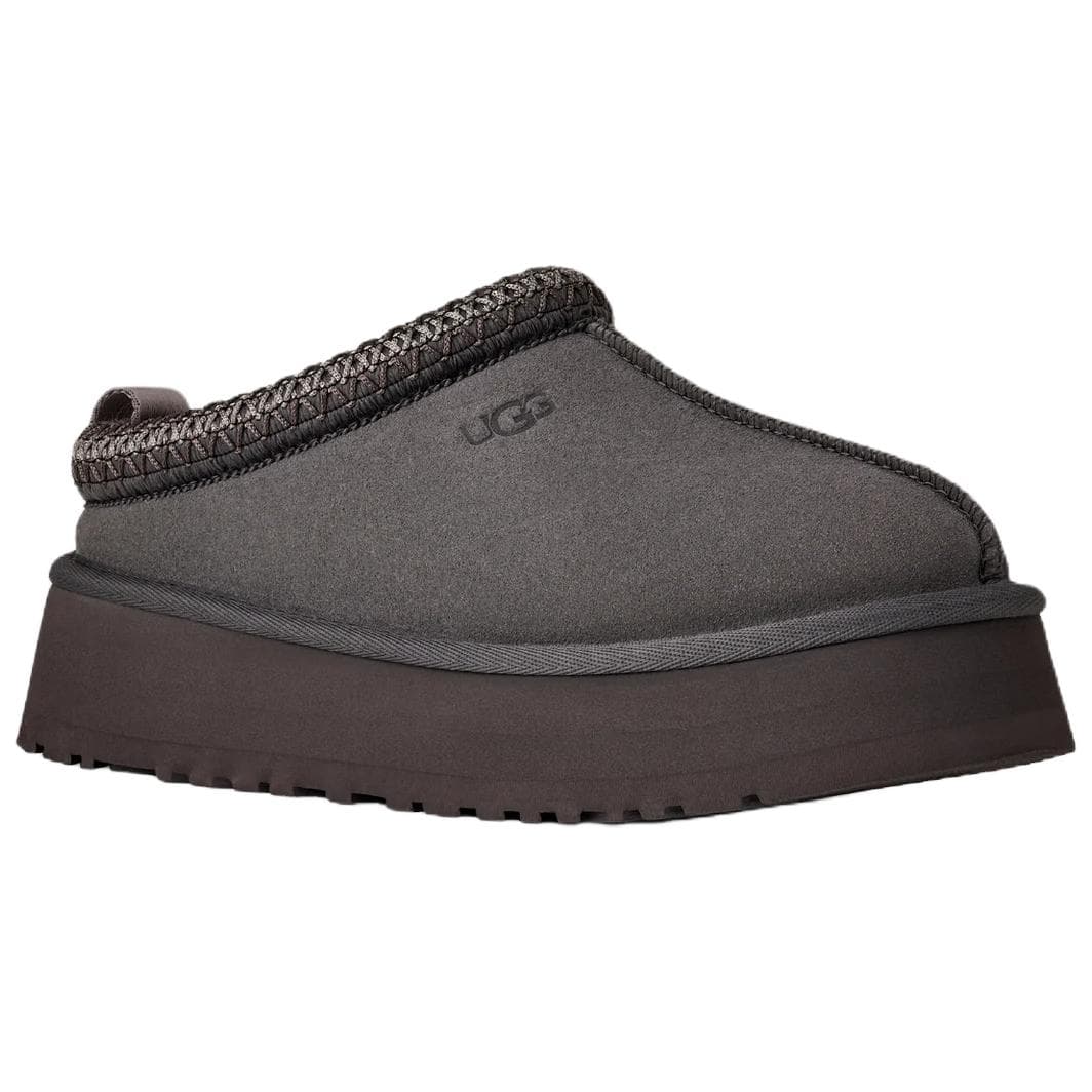 Сандалии UGG Tazz II Модные Универсальные Флисовые Мюли Без особых функций Домашние тапочки Женские Темно-серый - изображение 1