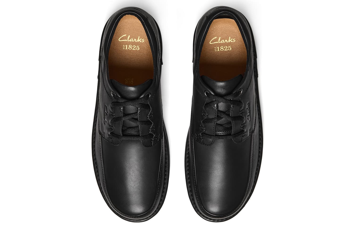 Clarks Коровья кожа Повседневная обувь Мужская Черная - изображение 3
