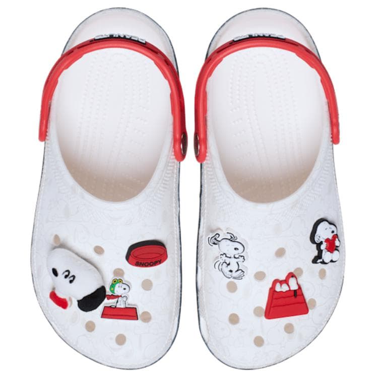 Сабо Crocs X PEANUTS Classic сандалии Снупи резина унисекс белый - изображение 3
