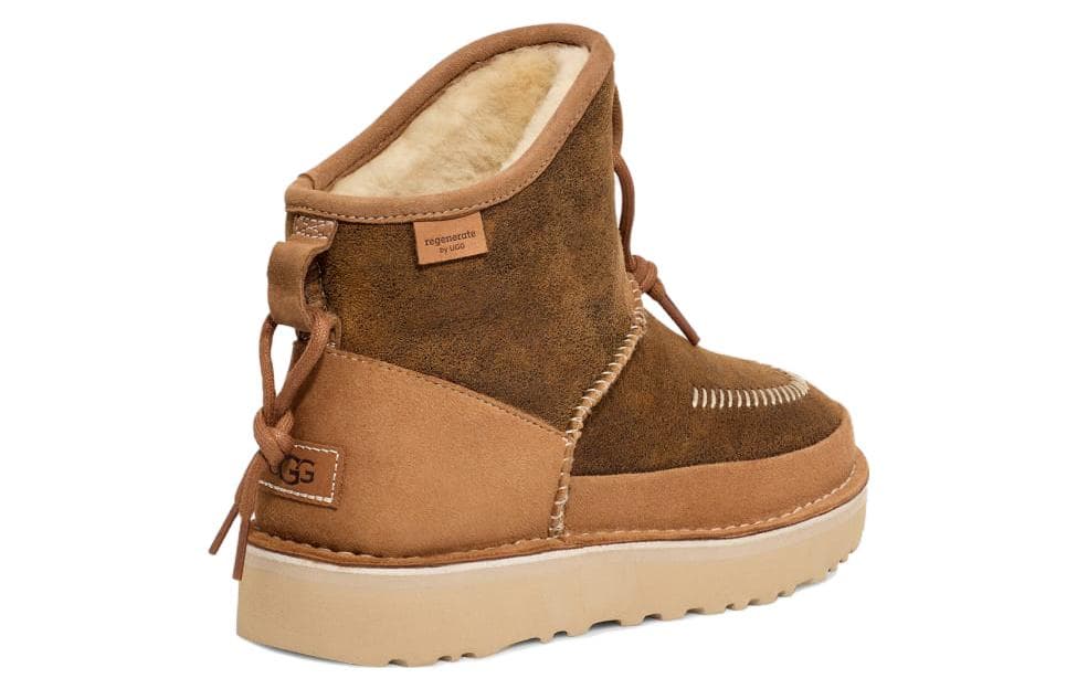 Ботинки зимние UGG Artificial Suede Короткие Снежные Ботинки Унисекс Коричневый - изображение 3