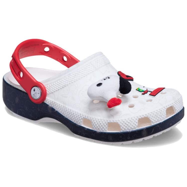 Сабо Crocs X PEANUTS Classic сандалии Снупи резина унисекс белый - изображение 2