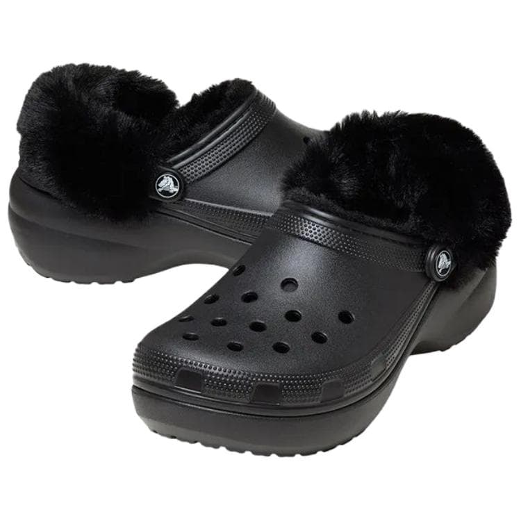 Сабо Crocs Classic Platform Lined Clog Sabo Черный Женские - изображение 4