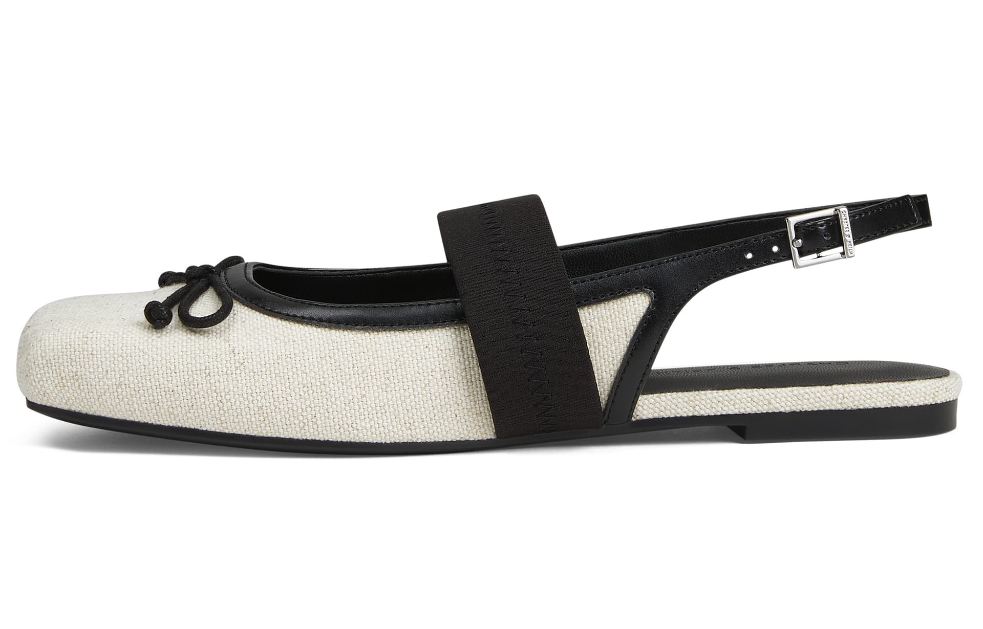 Шлёпанцы CHARLESKEITH ck PU 0.8cm BeigeBlack
