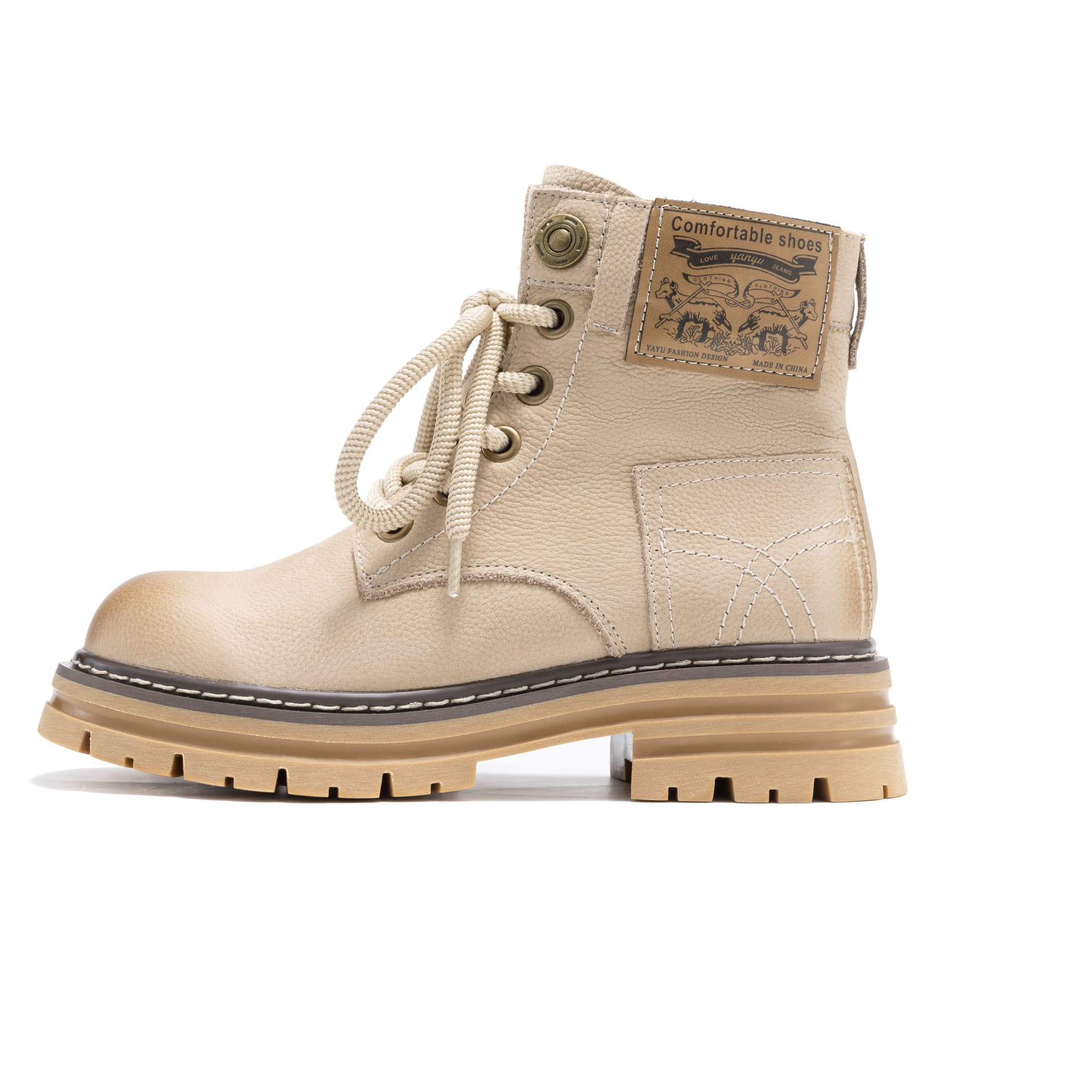 Ботинки AOKANG Classic Ankle Boots Beige - изображение 1