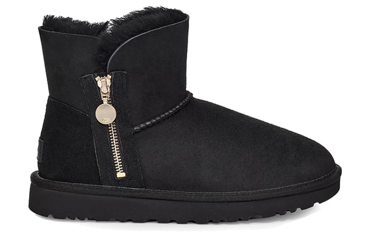 Ботинки зимние UGG Bailey Zip Mini Black - изображение 2