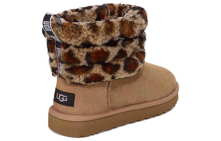 Ботинки зимние UGG Fluff Mini Quilted Leopard - изображение 4