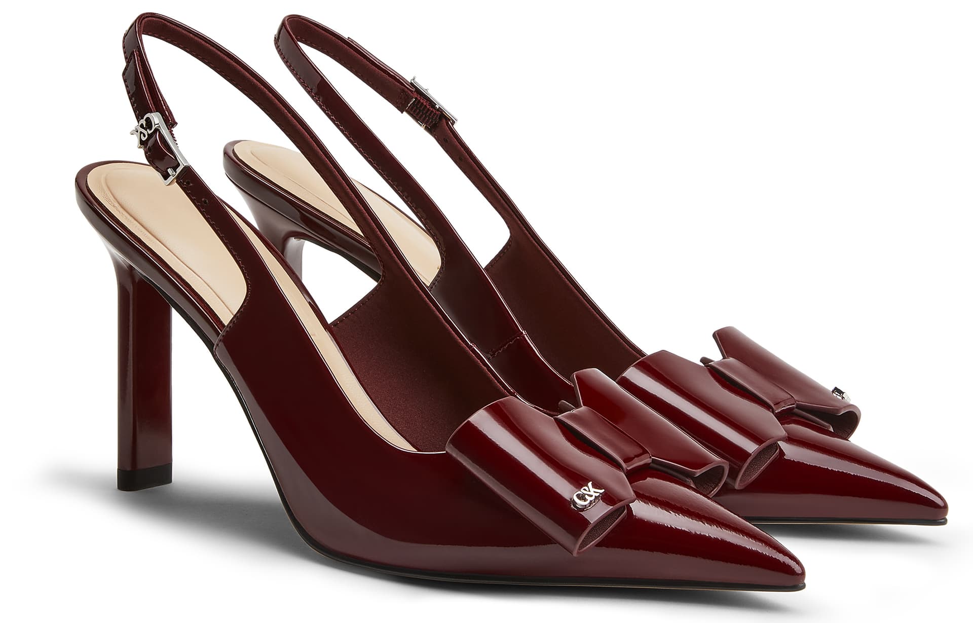 Туфли CHARLES&KEITH Элегантные сандалии с бантом и заостренным носком из натуральной кожи на узком каблуке 10 см - изображение 8