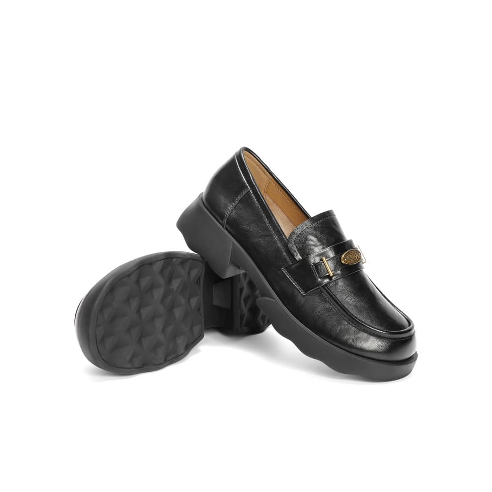 Лоферы BELLE Loafers с подъемом 3 см, британский стиль, универсальные и удобные - изображение 5