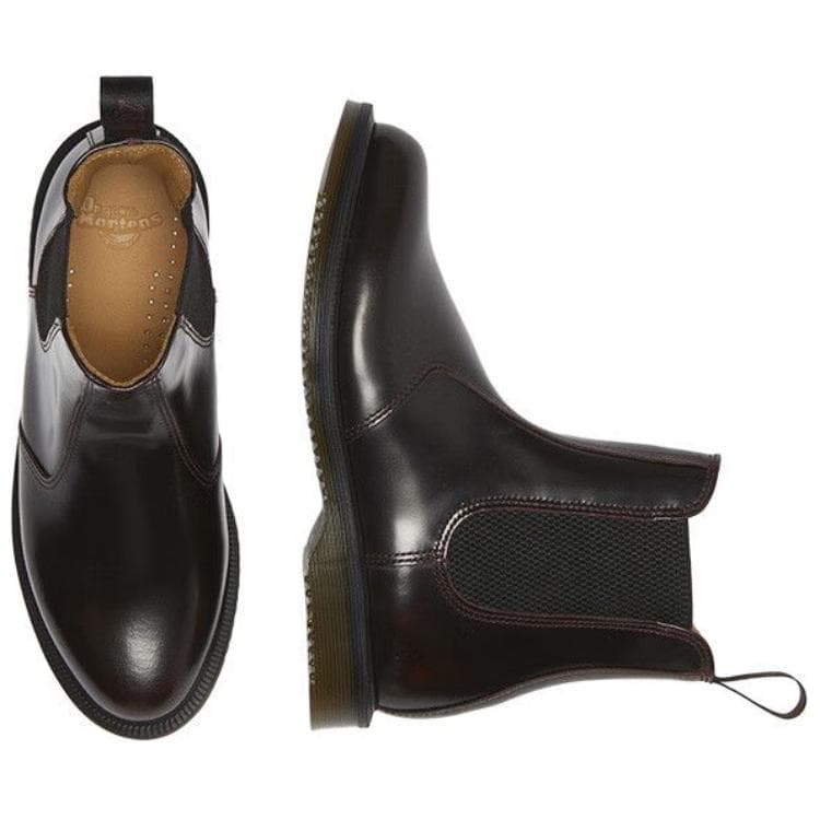 Ботинки челси Dr.Martens Коровья кожа Короткий Челси Женский Вишнево-красный - изображение 4