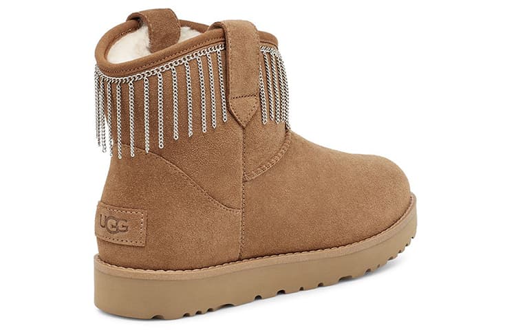 Ботинки зимние UGG CLASSIC MINI Fringe - изображение 4