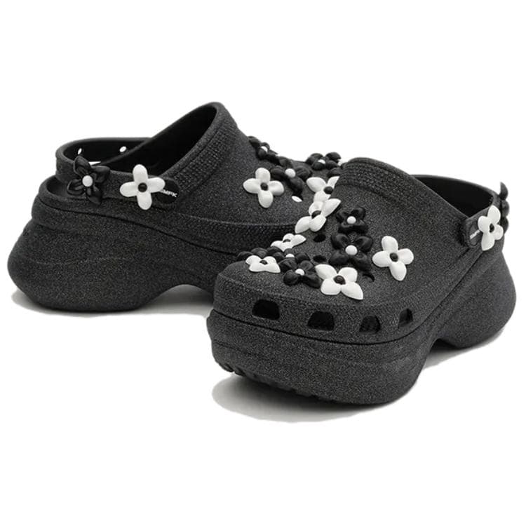 Сабо Crocs x SMFK Bae Clog Кит Сабо Резиновые Женские Черные - изображение 4