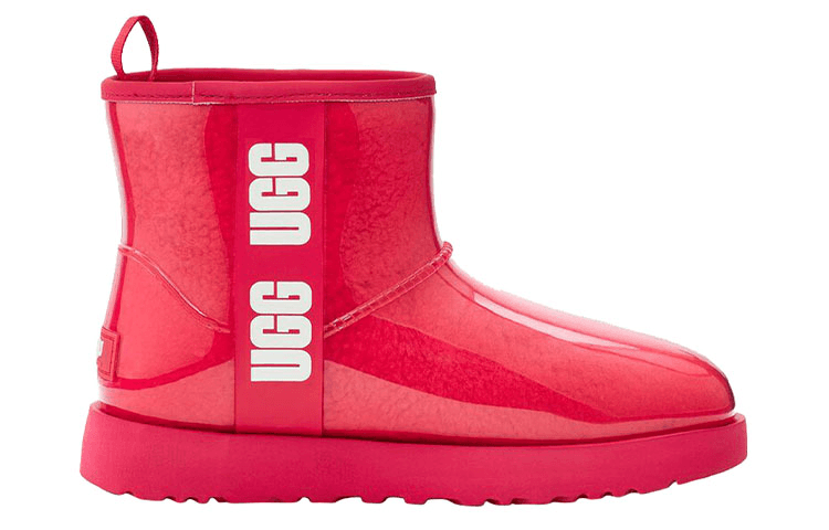 Ботинки зимние UGG Classic Clear Mini Red Pink - изображение 2