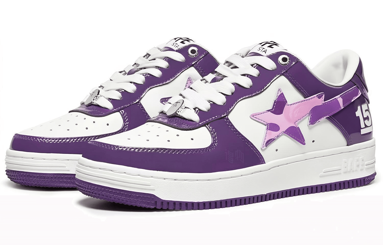 Кроссовки A BATHING APE STA White Purple - изображение 3